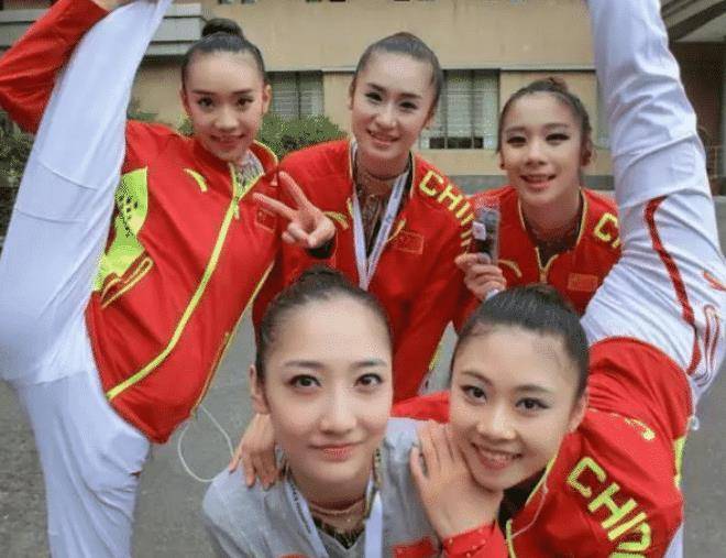 原创中国体操界的五朵金花舒思瑶优美张豆豆简直是女神