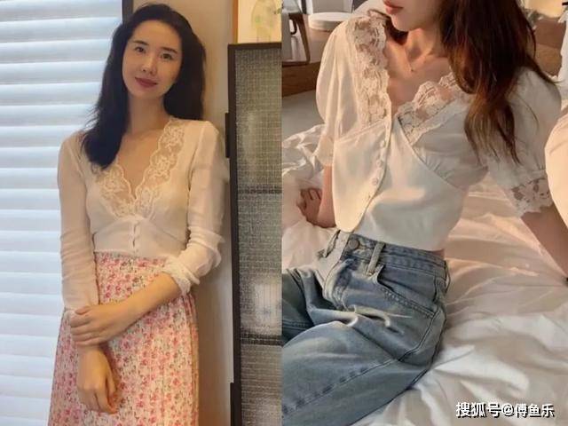 晒衣服|服饰质感差别大？张大奕董花花一同晒衣服，后者真丝料子碾压前者