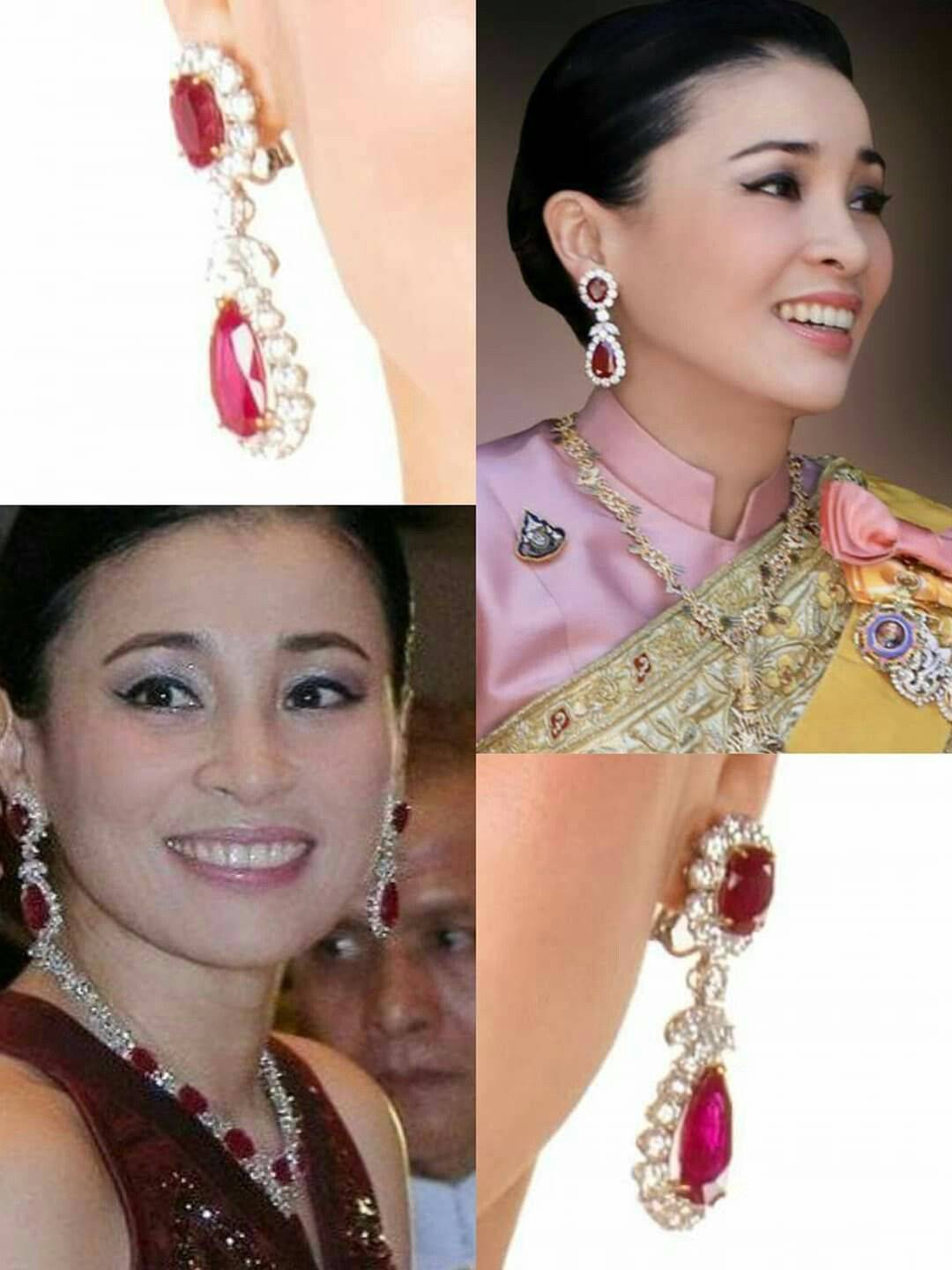 蓝宝石|泰国太后果然宠苏提达王后！奢华珠宝赠儿媳，蓝宝石配绿裙惊艳了