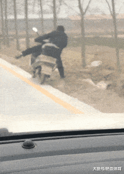 搞笑gif:姑娘跟我走吧!别再坚持了