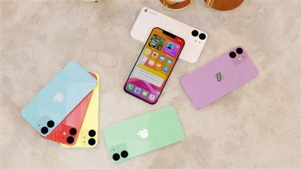 iPhone|5.4英寸苹果iPhone 12最新多彩渲染图