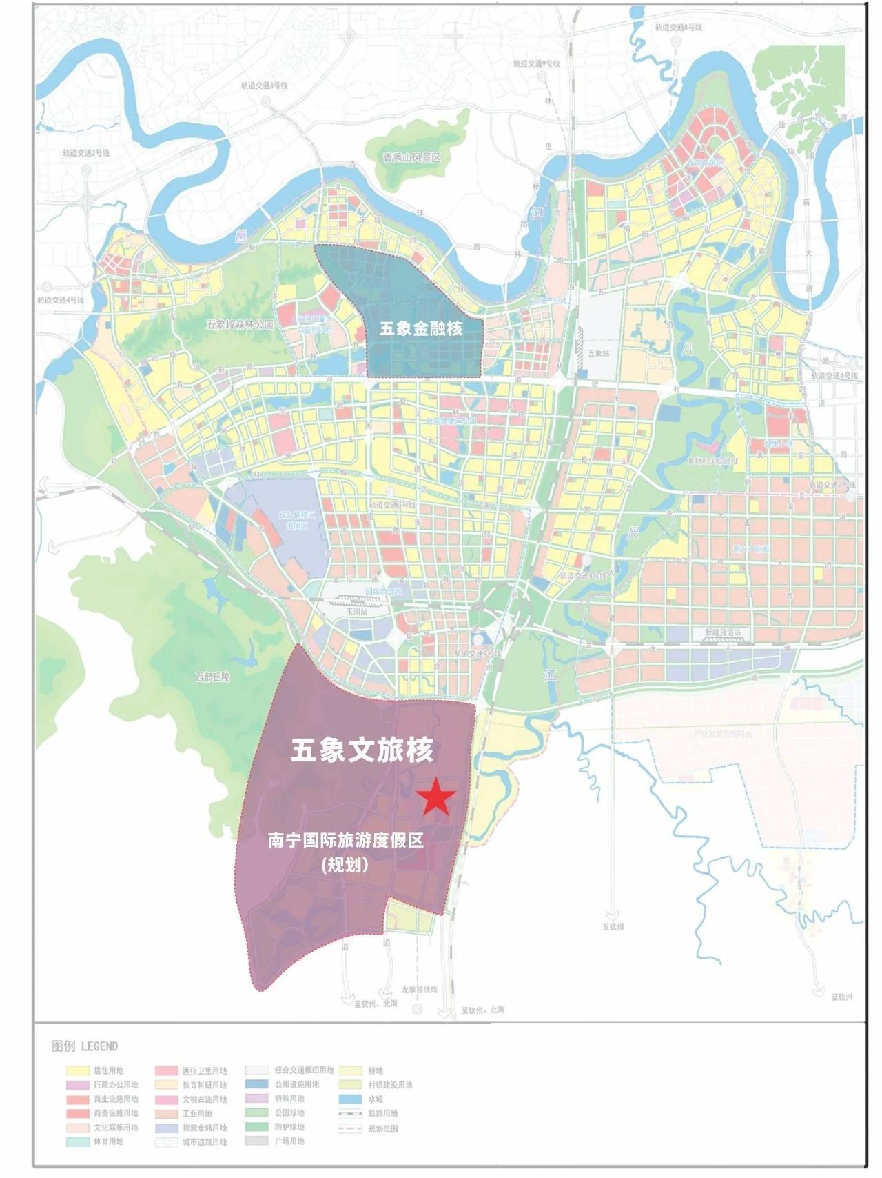 早在2006年,五象新区刚开始建设,在其概念性总体规划空间布局中,把