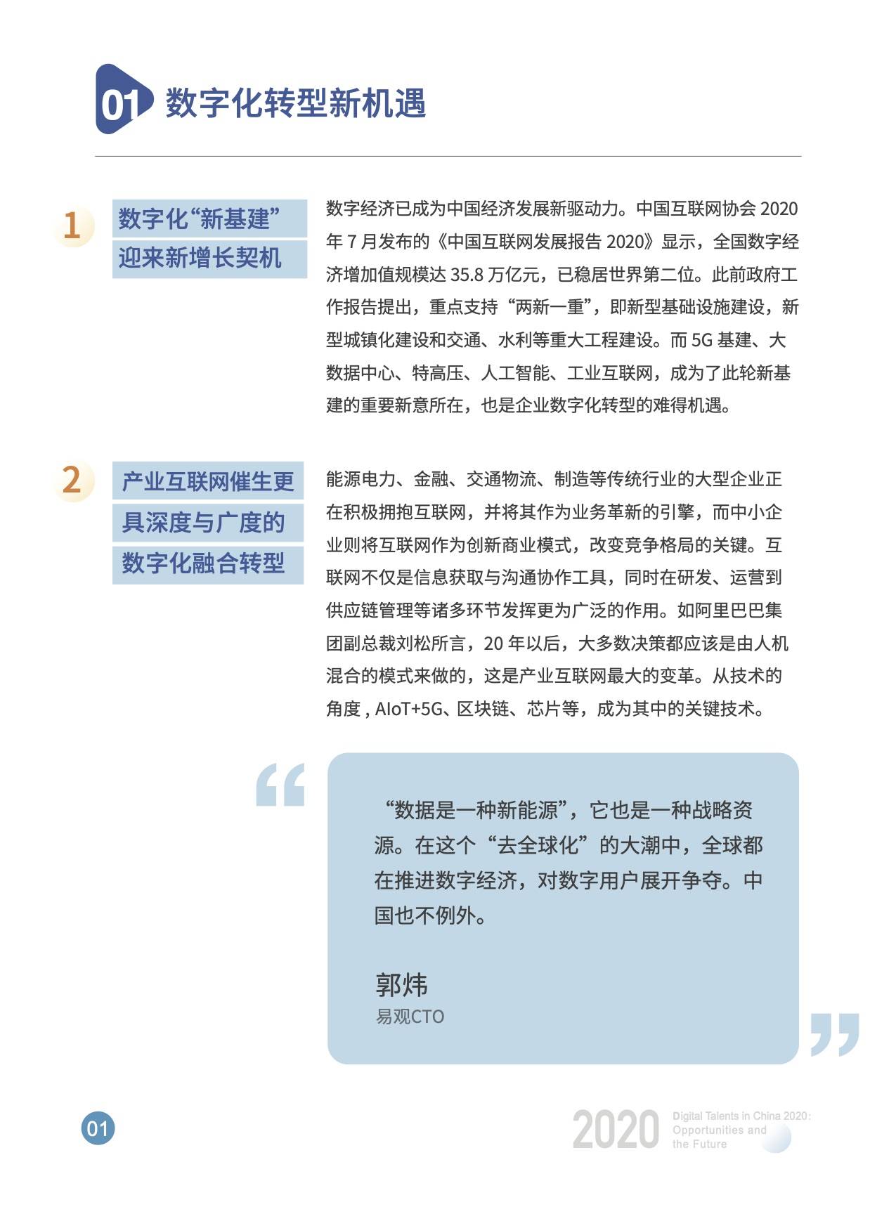 数字化|开课吧x脉脉发布《2020中国数字化人才现状与展望》数字报告