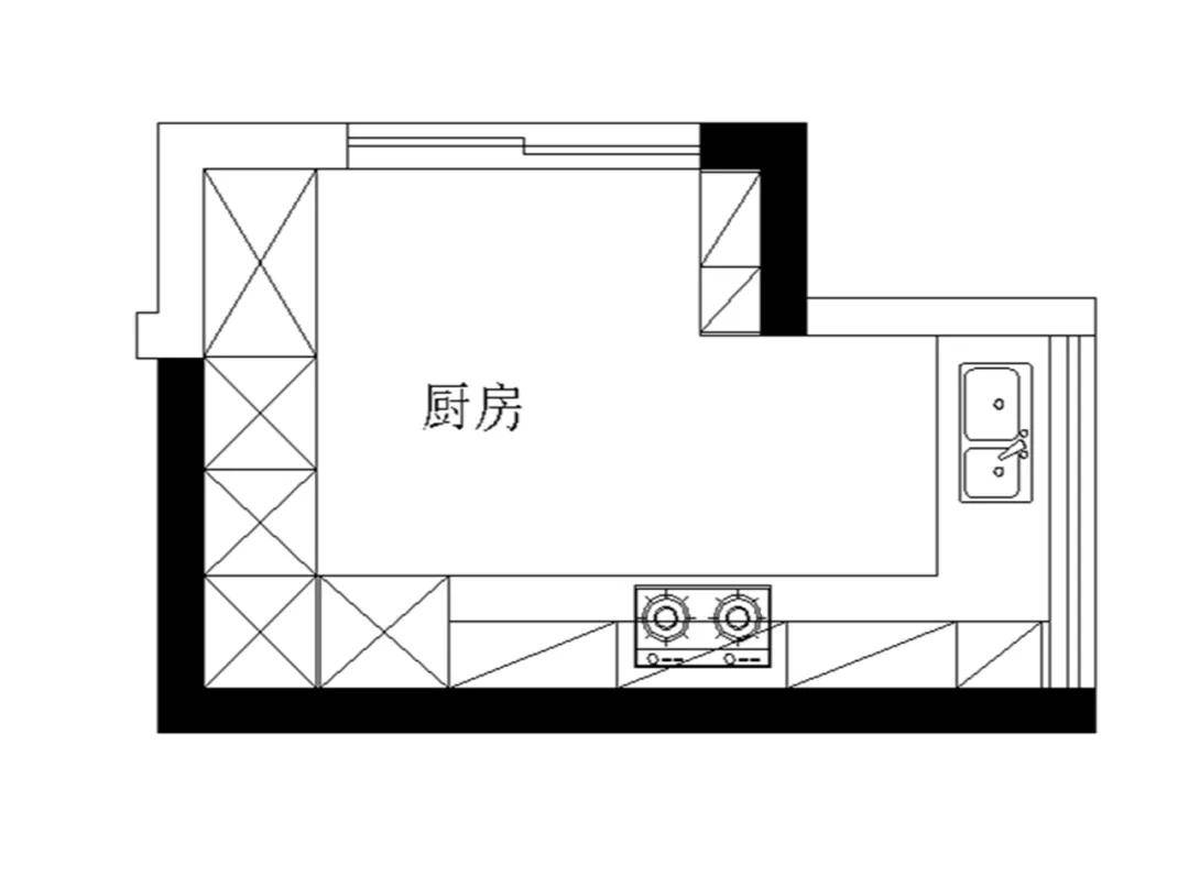 厨房空间平面图