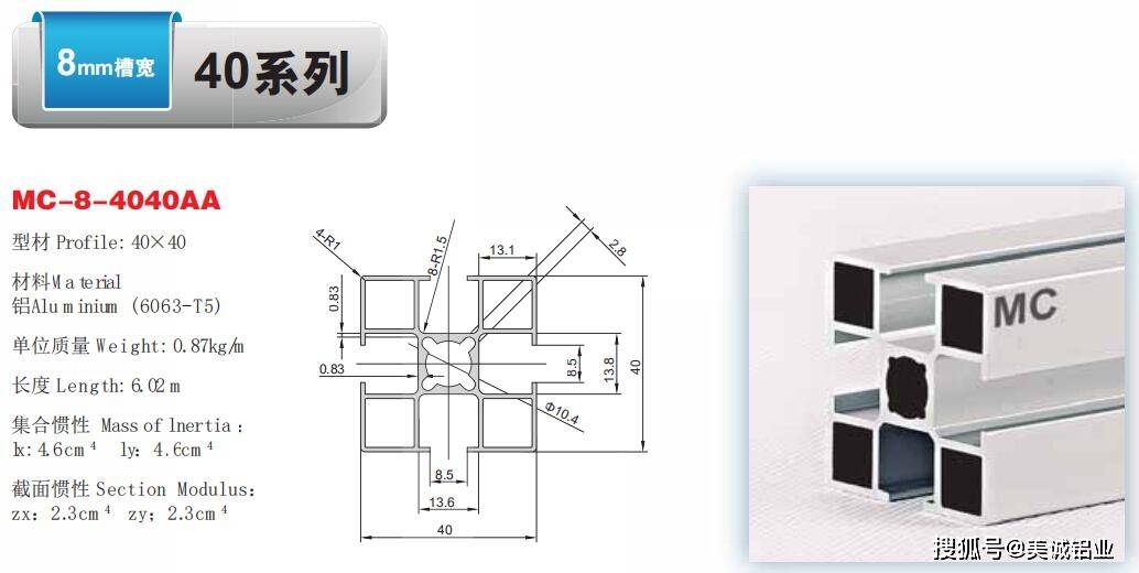 原创4040铝型材中常用的t型螺母规格有哪些