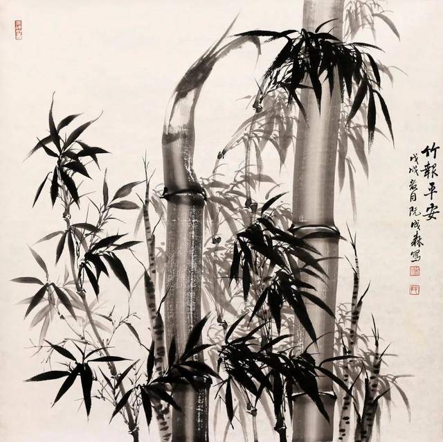 当代竹王,著名国画家阮成森作品欣赏