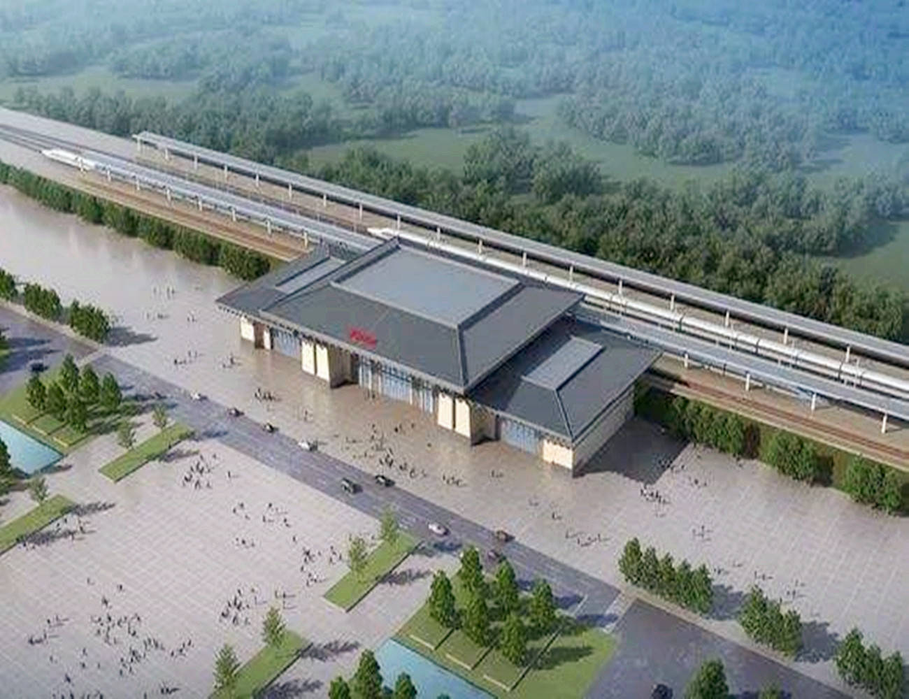山东在建的一座高铁站,站台规模3台4线,预计2021年建成投用_手机搜狐