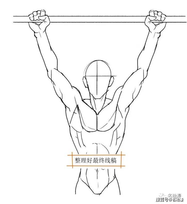 肌肉男的标志性动作绘画教程