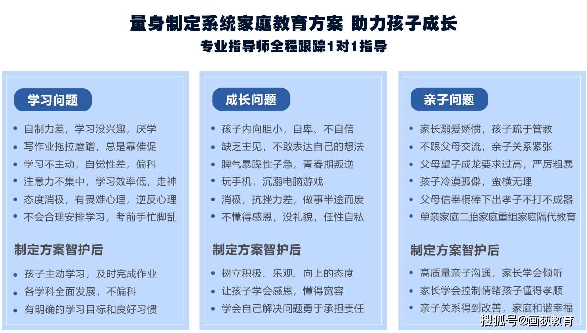 方案|画荻教育：制定系统家庭教育方案，助力孩子成长
