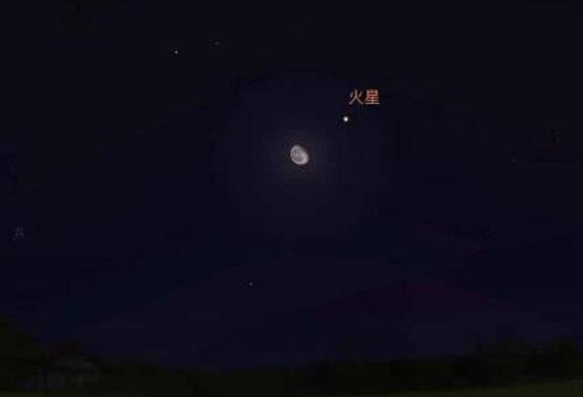 原创9月6日夜空即将上演"火星伴月"天象