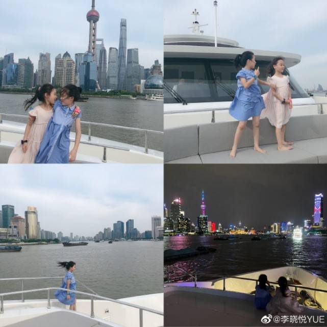 李小璐晒女儿近照，甜馨长发披肩，手叉腰秀大
