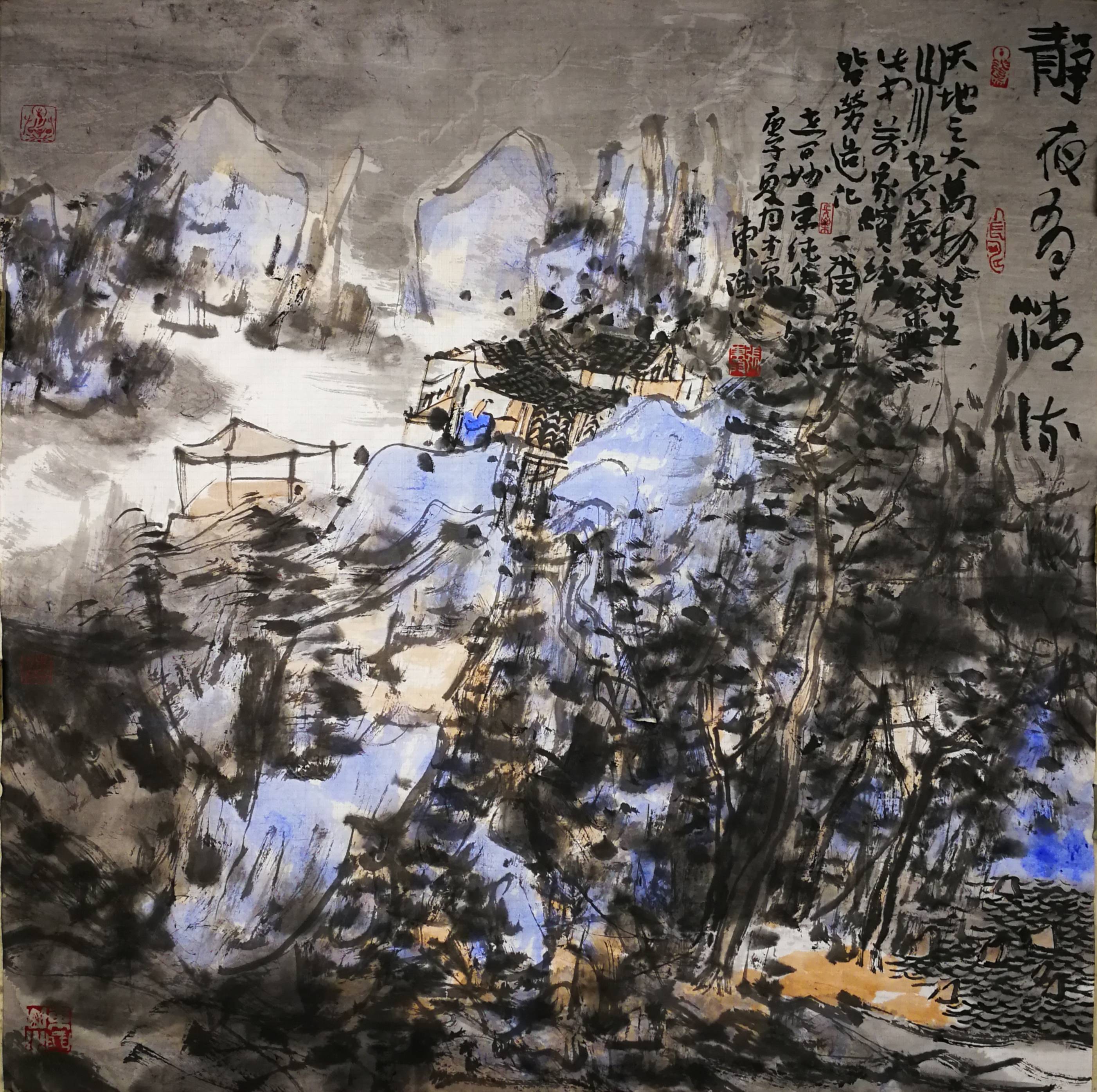 艺墨传承香港画院第三届中国画大展张东升作品鉴赏