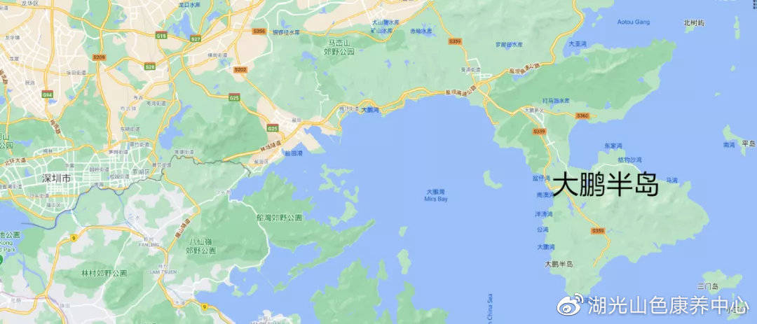 深圳最美的地方大鹏新区南澳东涌湖光山色康养度假村