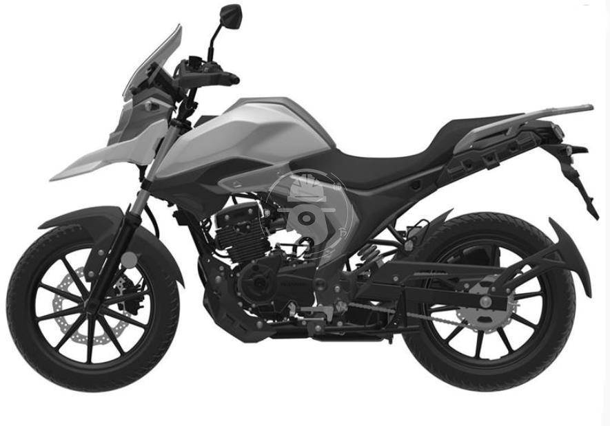 豪爵dr160拉力版 铃木v-strom160专利图曝光