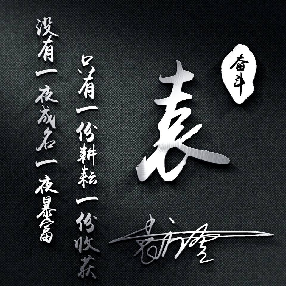 大气商务微信姓氏头像,3d立体个性签名头像设计,有你喜欢的吗?