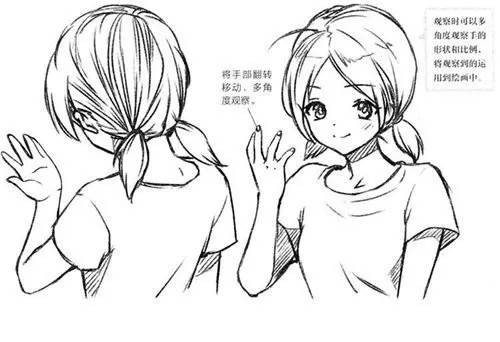 教程| 手部应该怎么画?漫画人物手部画法的技巧