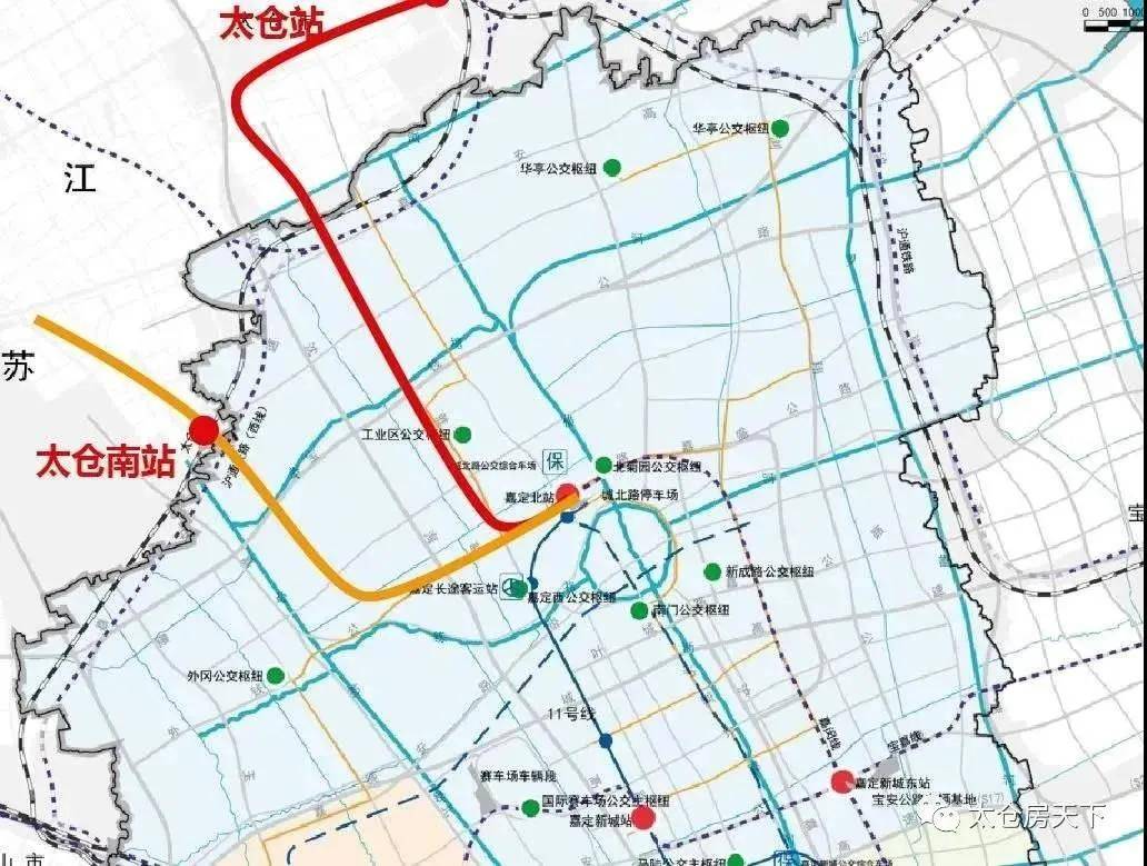 而太仓市中心,到嘉定中心区地铁终点站的直线距离,是12公里.