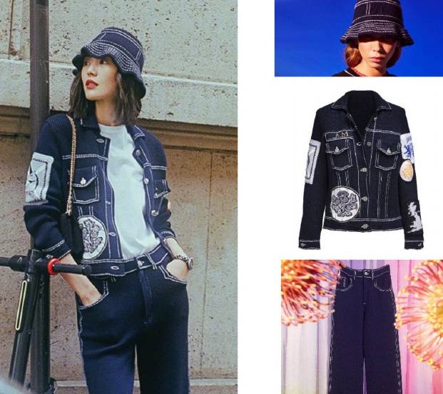 气质|大表姐刘雯真不愧是超模啊！牛仔套装气质明显不一样，随便穿都美