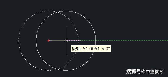 1,首先打开cad,绘制一个简单的圆形,如下图所示:  2,选中该圆,输入