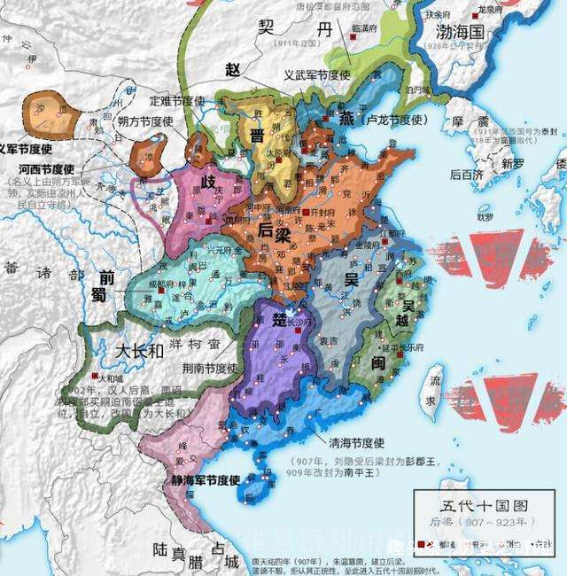 五代十国各国人口兵力_历史上最大器晚成的君主 75岁登基