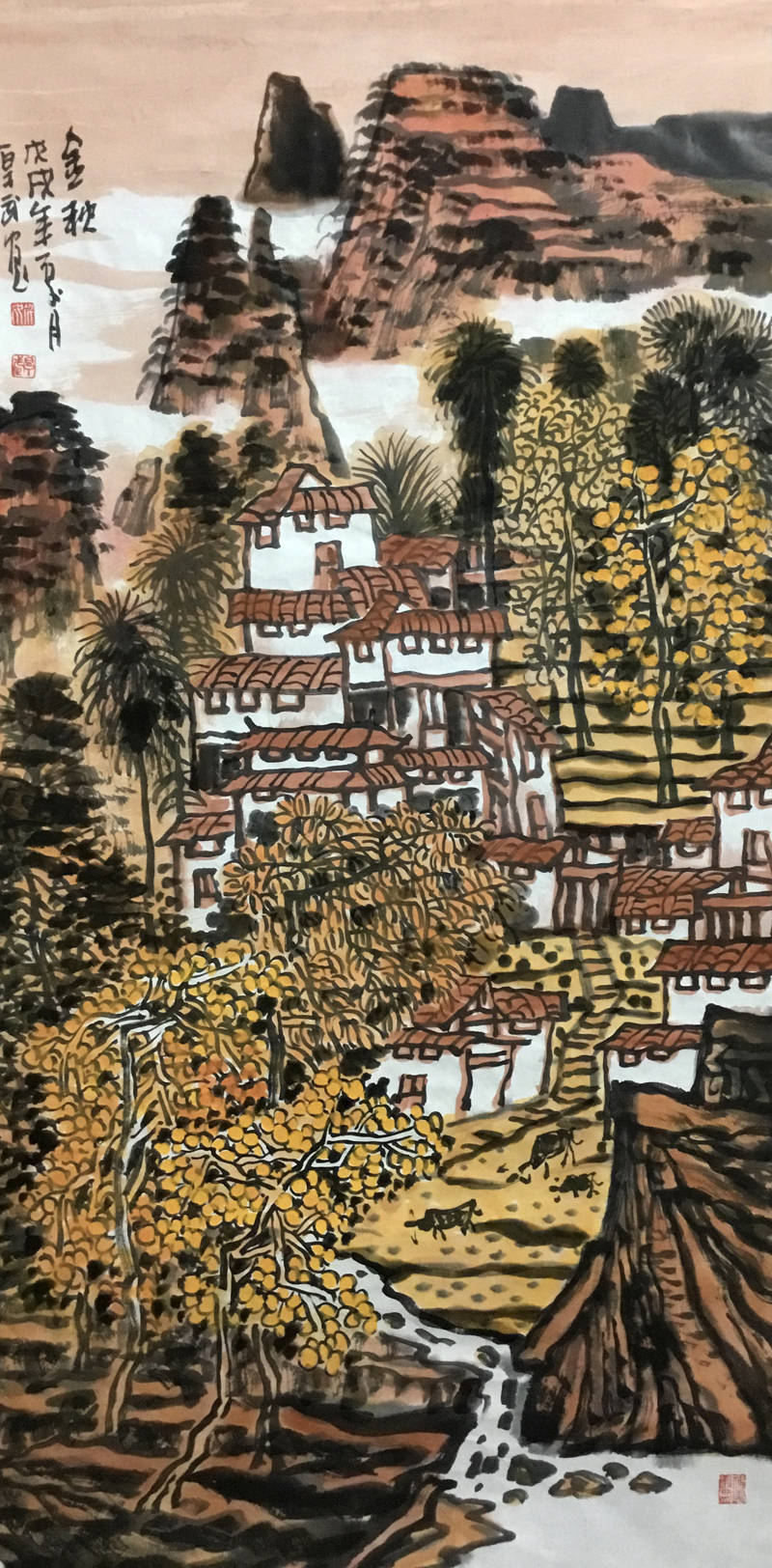深厚苍浑的笔墨意蕴画家姚厚武山水画作品欣赏