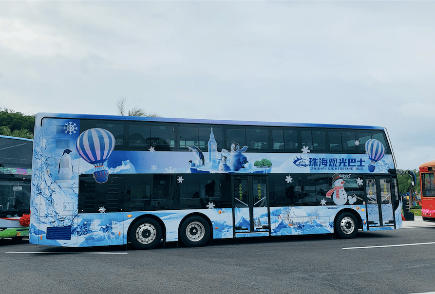 珠海双层观光巴士首发成功银隆为旅游城市提供绿色新方案