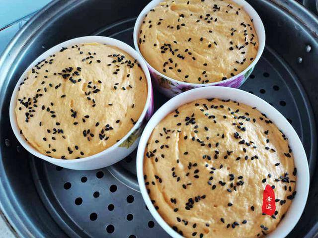 混合面|有营养又蓬松暄软不塌陷，口感佳老少皆宜南瓜混合面奶香发糕