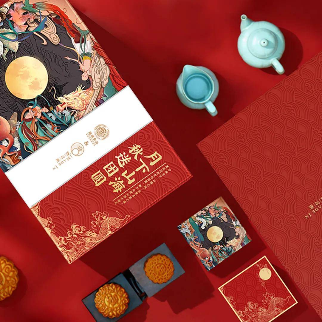 国潮当道你不知道的月饼包装设计