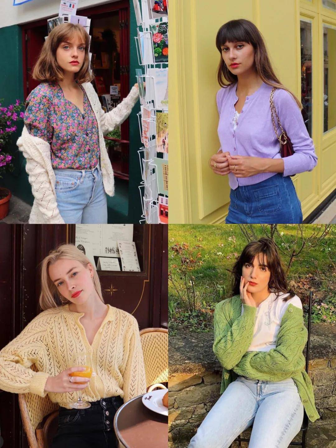 款式|网红明星针织衫穿搭，正确开启秋天模式！