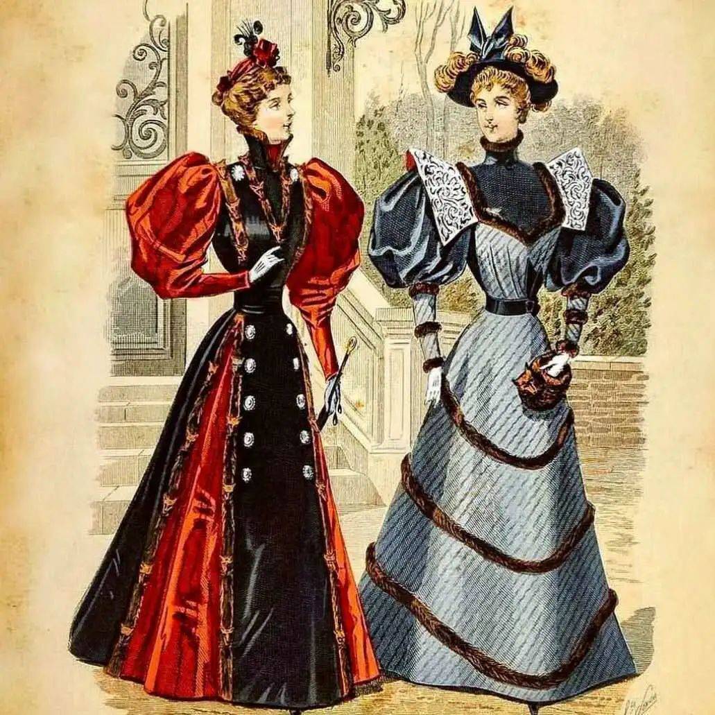 维多利亚时代女性着装