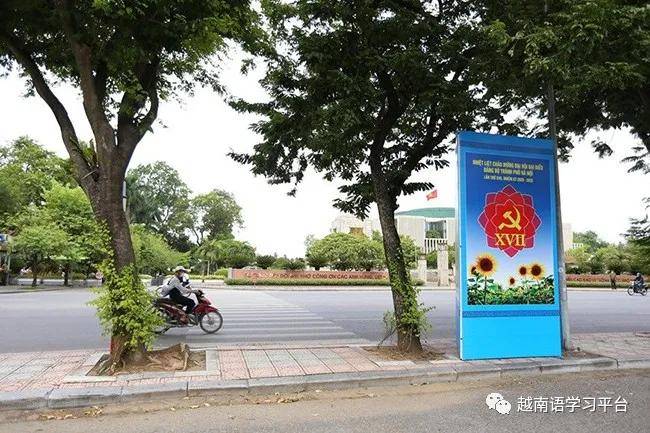 奠边府街庆祝越共河内市第十七次代表大会.