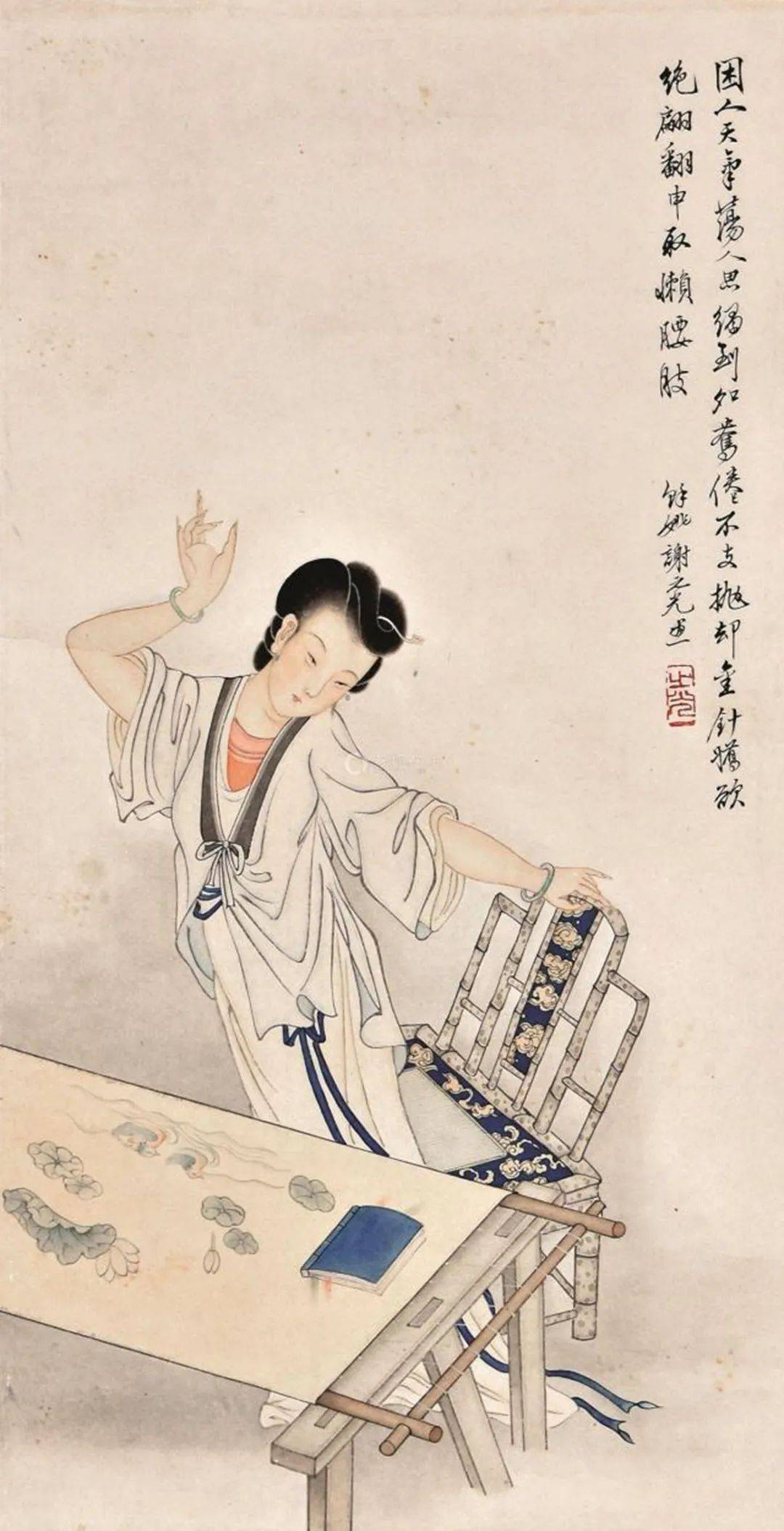 谢之光|他是我国的绘画大师，曾画香烟广告一举成名，尤其擅长仕女画