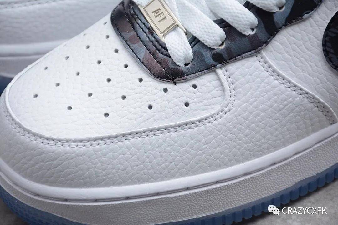 耐克nike air force 1 low remix pack 白黑迷彩空军一号运动鞋 db