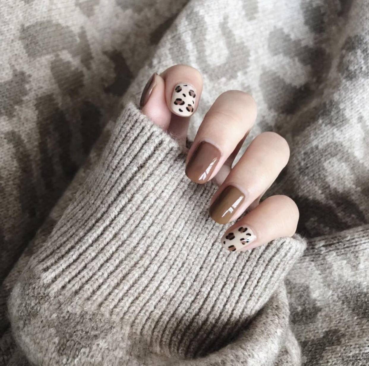 盘点|点亮女人第二双眼睛！动物纹、奶茶色镜面，盘点秋季最“飒”美甲