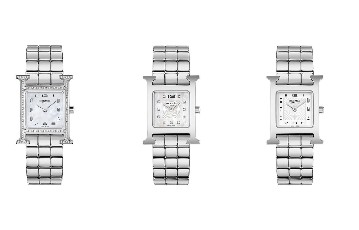 表盘|风格化的几何美感：HEURE H腕表推出全新金属表链