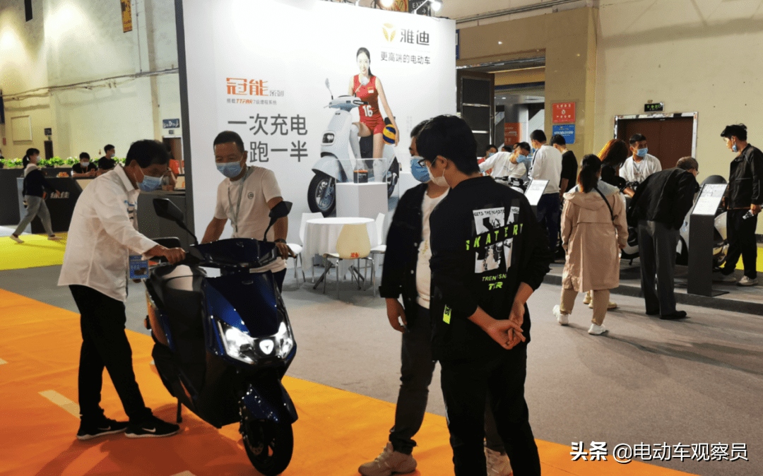 冠能系列大放异彩67雅迪冠绝浙江展龙头自信闪耀全球