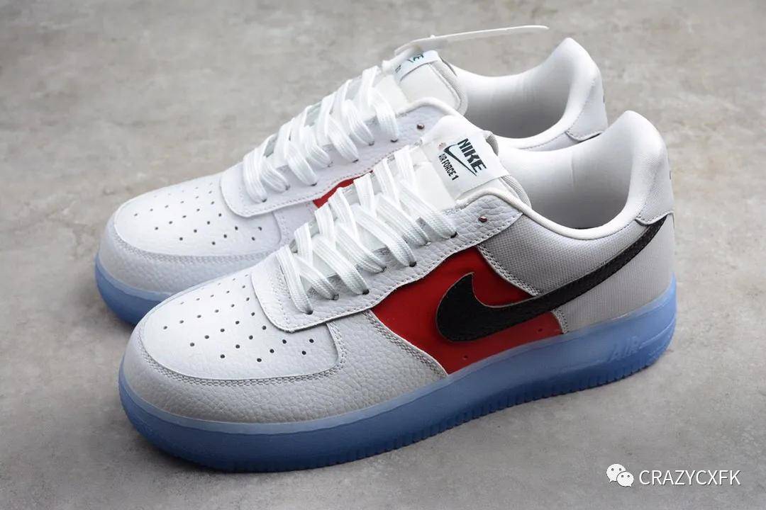 耐克空军板鞋 nike air force 1"07 lv8 emb 白红黑 ct2295-110