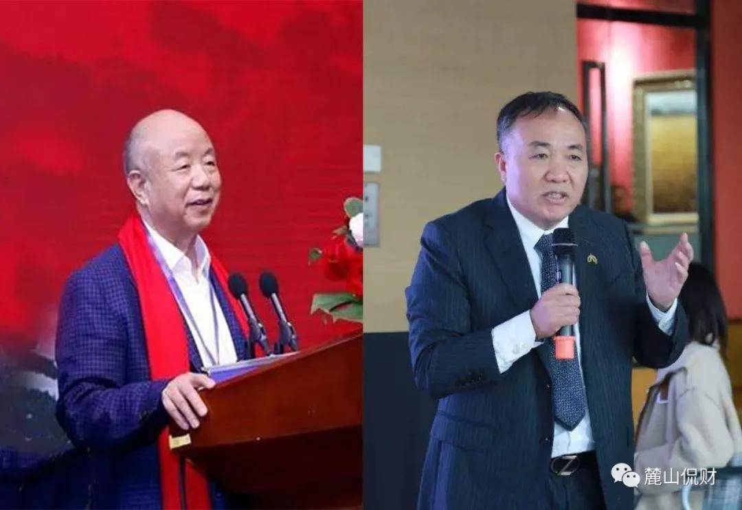 曾氏铝业集团董事长曾小山(左) 大汉控股集团有限公司董事长傅胜龙