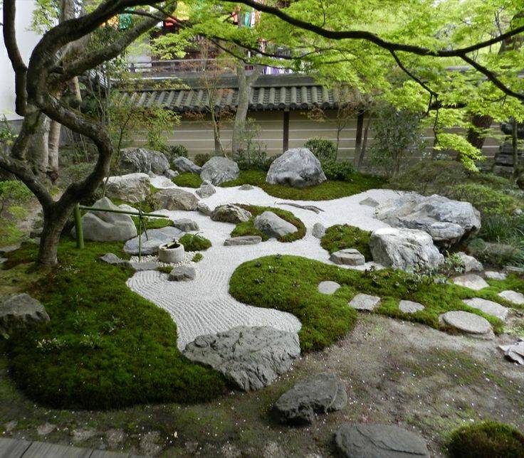 日式庭院:12个"枯山水庭院"设计,用石头打造花园也灵性十足