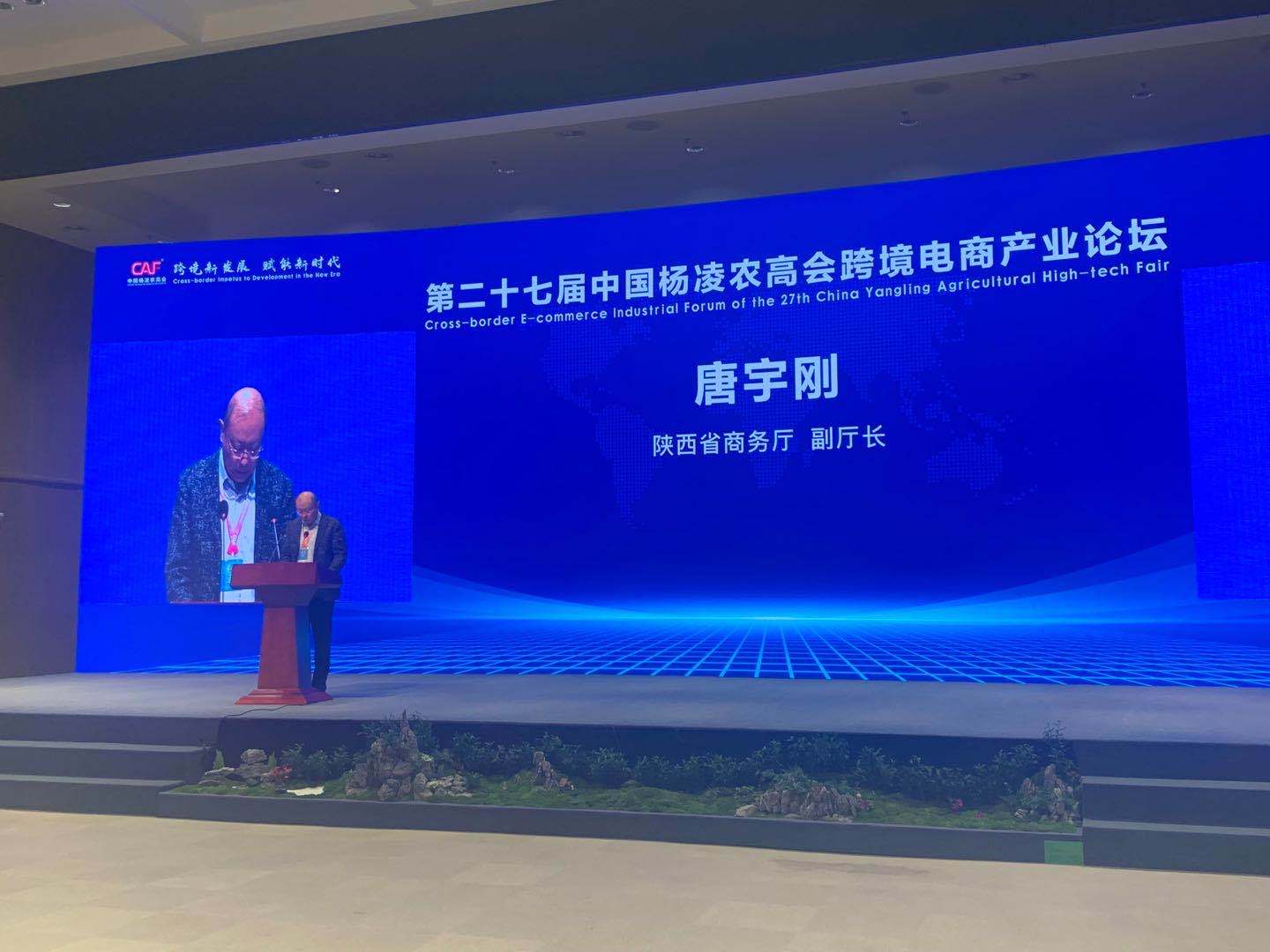 陕西省商务厅副厅长唐宇刚致辞陕西省商务厅副厅长唐宇刚在论坛致辞时