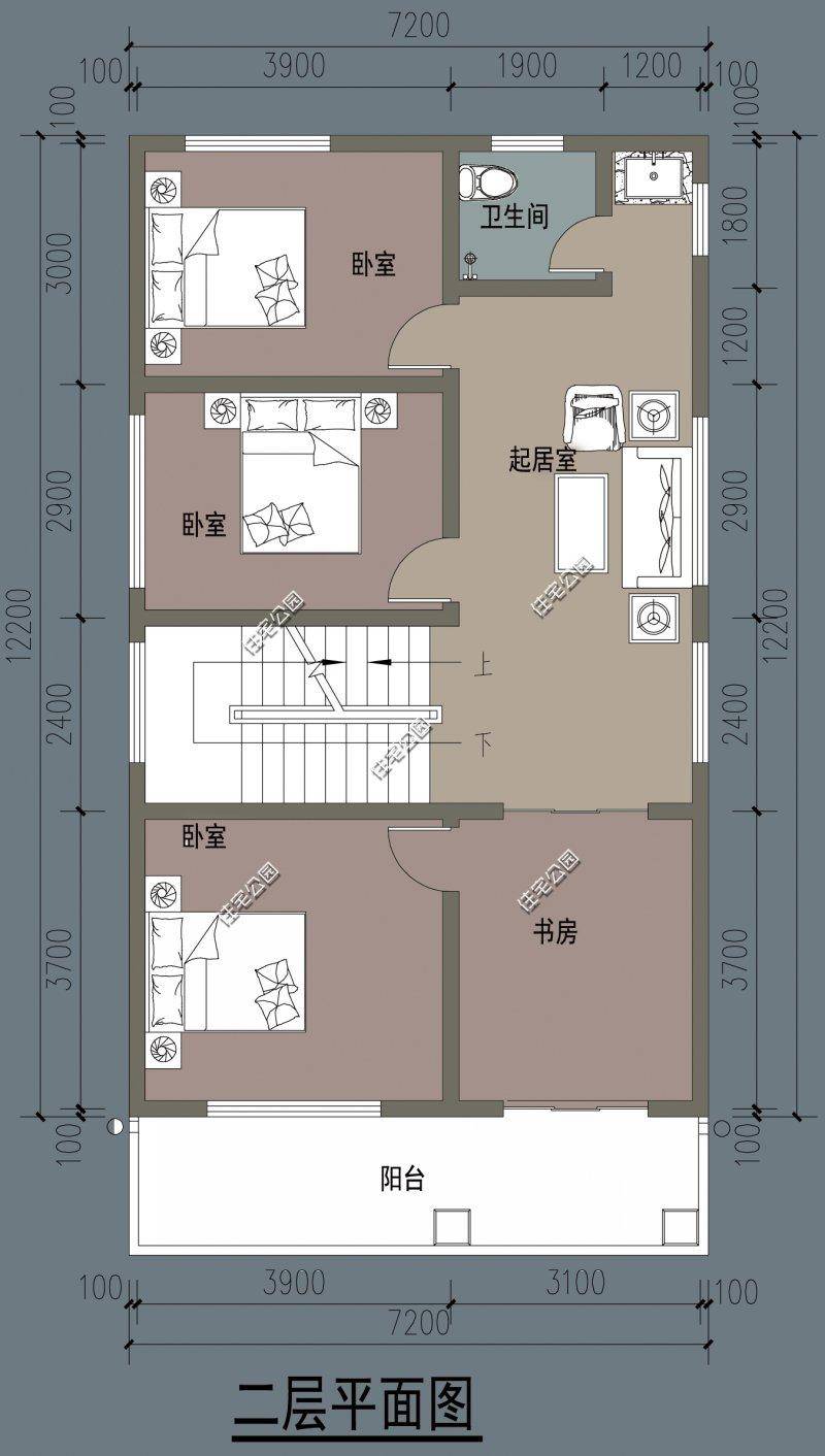 农村自建房开间7米进深13米该怎么设计