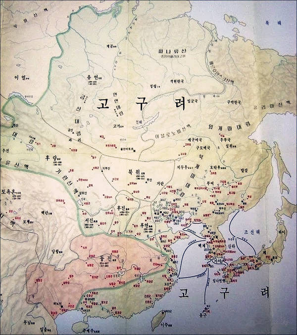 时期|一张韩国人绘制的古代地图,让网友忍俊不禁,称:你们的祖先真弱