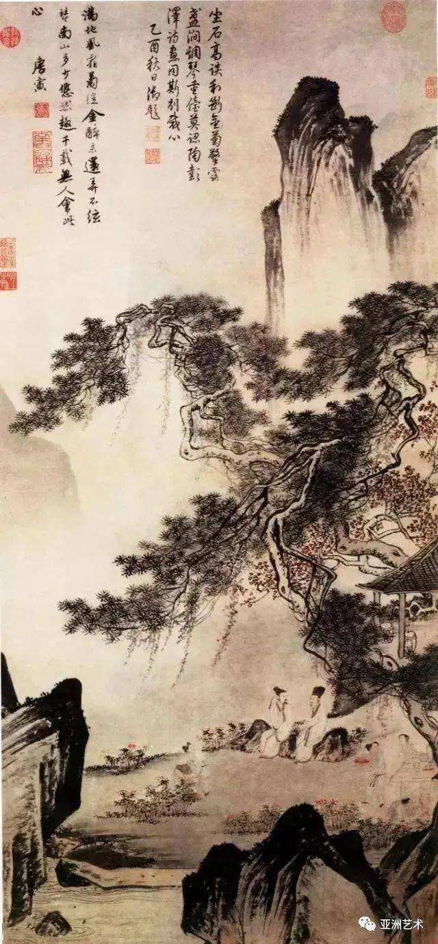 唐伯虎的经典山水画