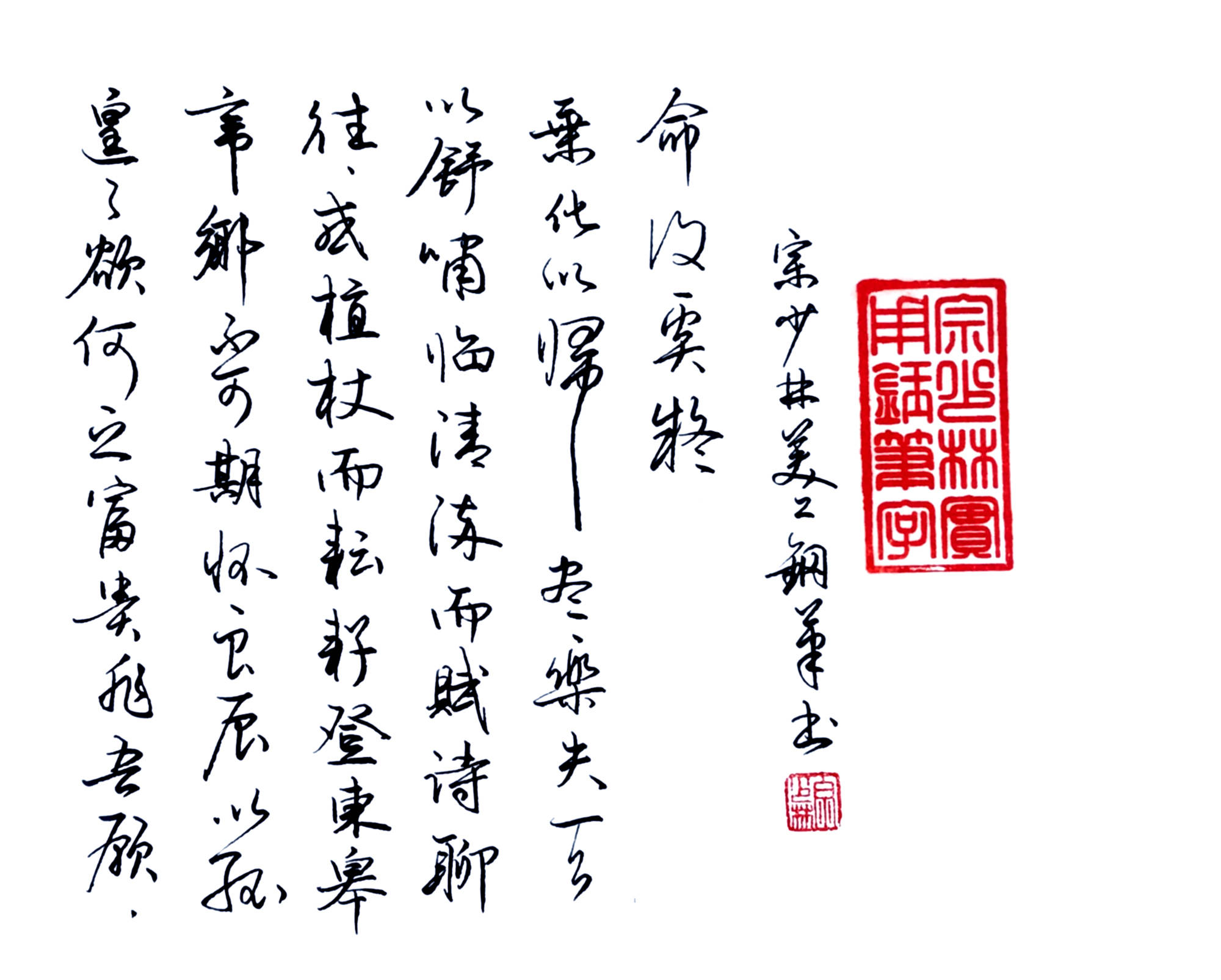 硬笔行书钢笔字书法归去来兮辞陶渊明诗文