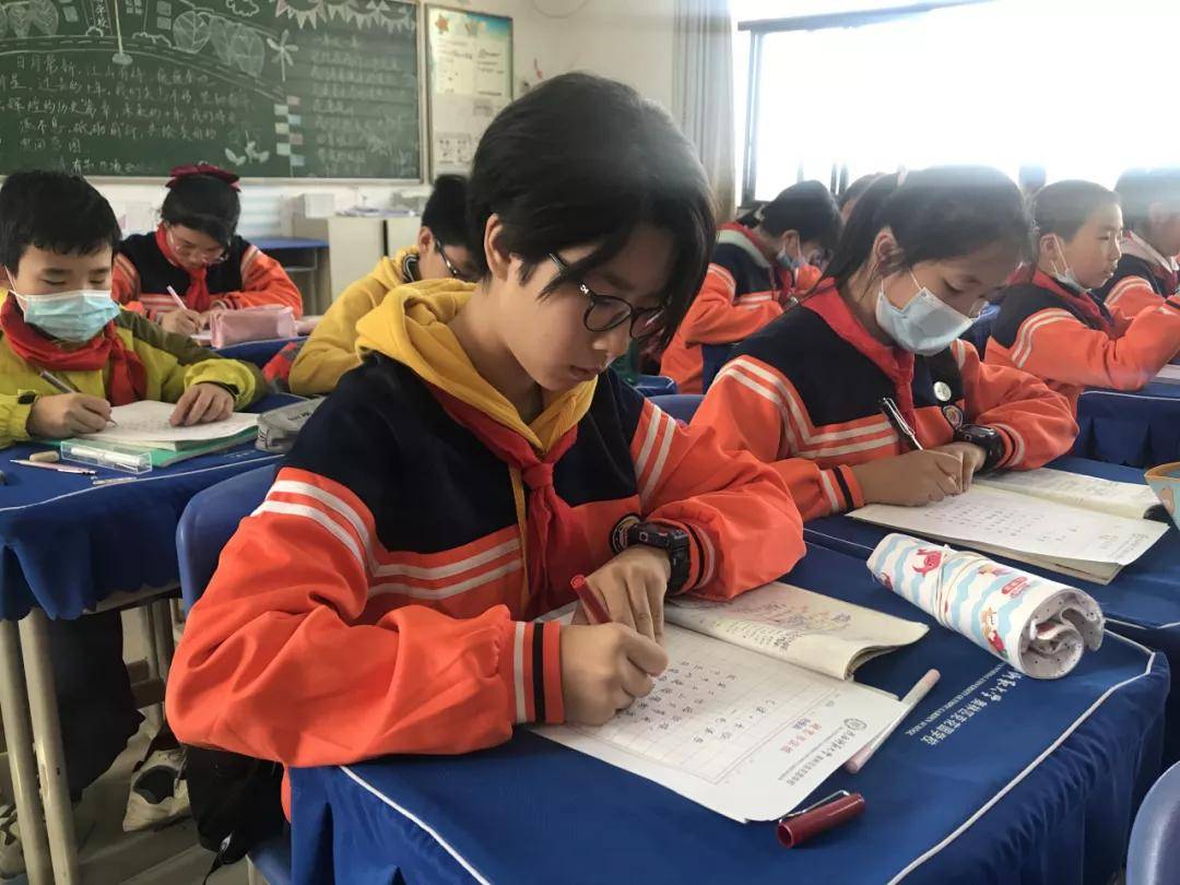 比赛|陕西师范大学奥林匹克花园学校小学部举行高段硬笔书写大赛