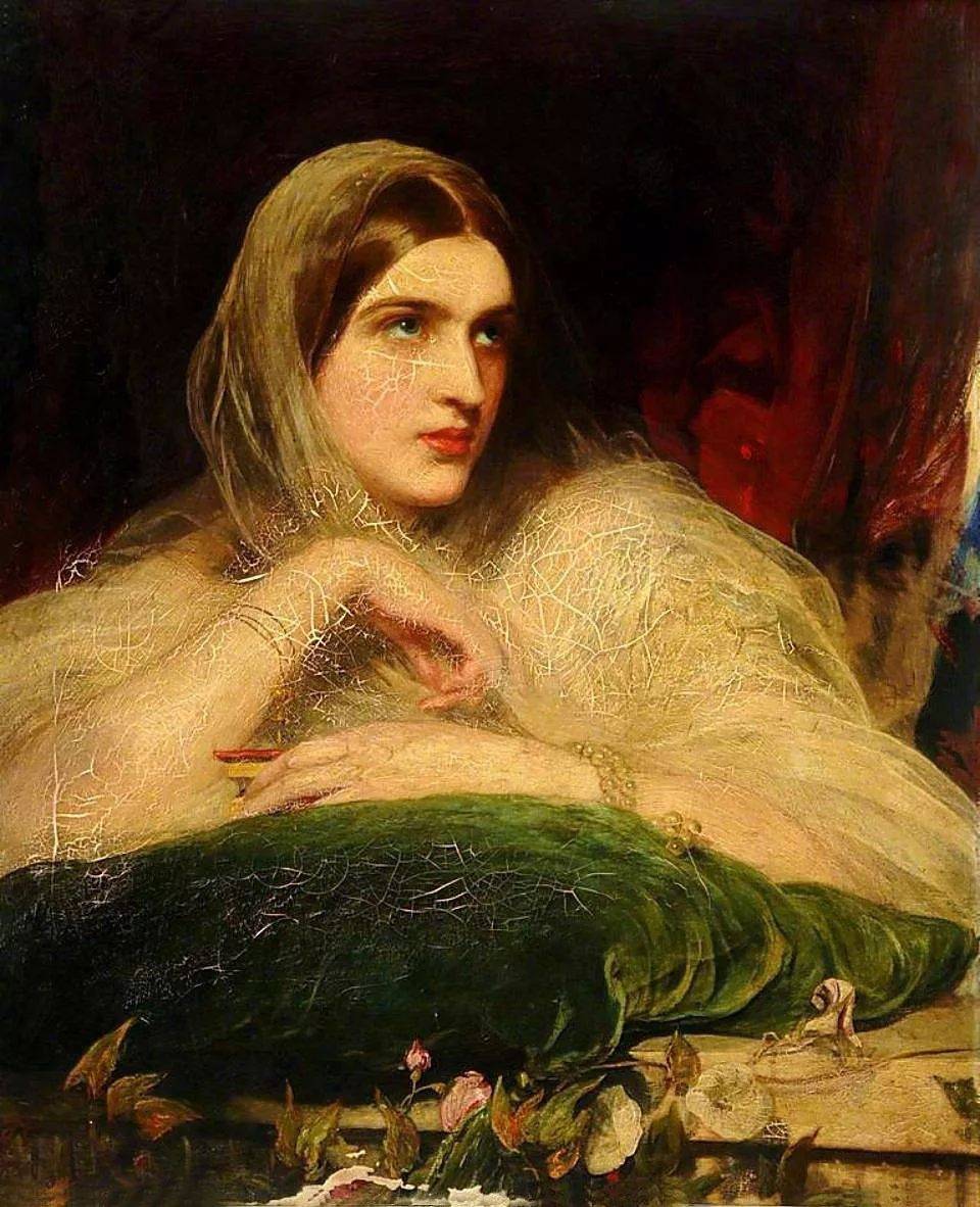 图片[1]-英国艺术家詹姆斯·桑特人体油画中的美人，珠圆玉润，风情万种-魔性次元