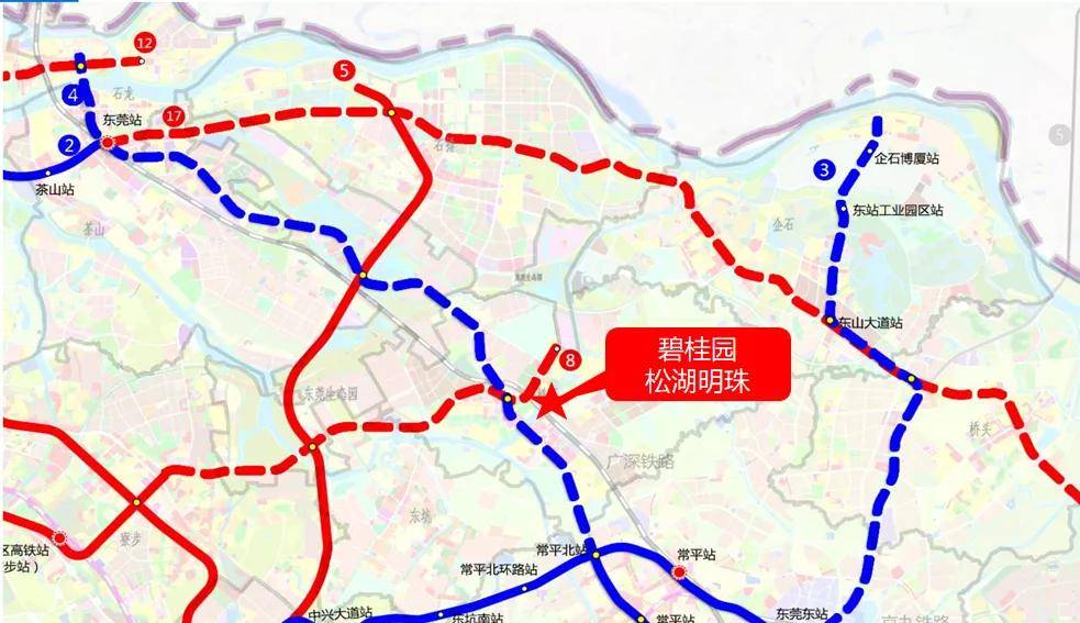 线路的大致走向, 未来4号地铁线,8号地铁线都将经过横沥设站!