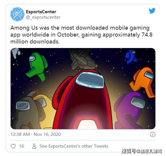 2020年游戏手机排名_《AmongUS》成为2020年10月下载次数最多的手机游戏