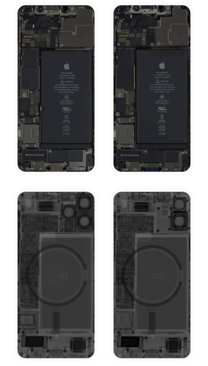 iphone 12/12pro高清内部结构图