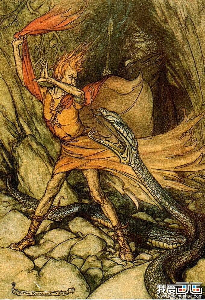 雷神在北欧神话中的形象是守护之神,他常年在东方防御冰霜巨人和巨蟒